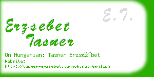 erzsebet tasner business card